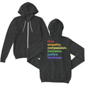 'Kindness Is' Pride Full Zip Fleece
